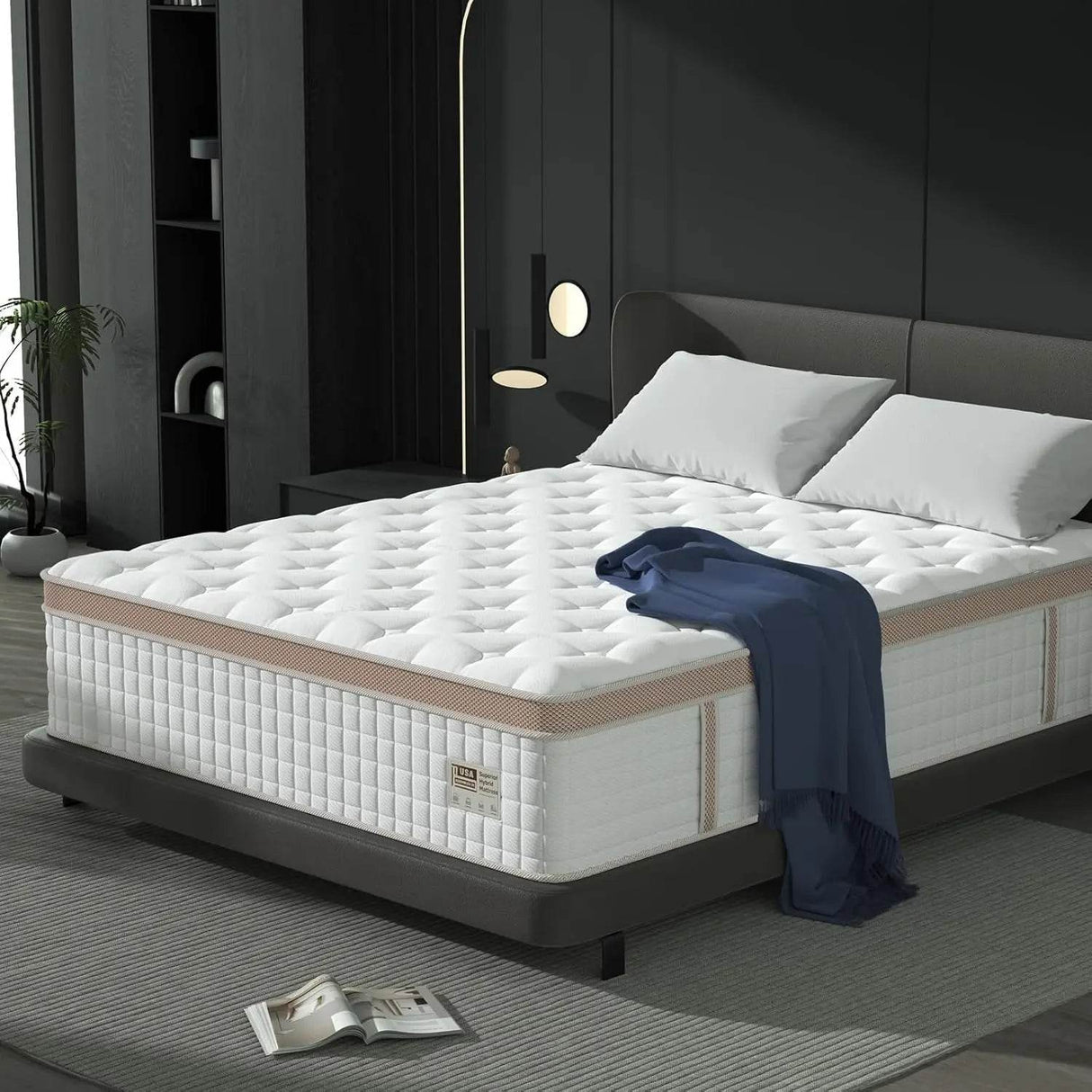 Medium Gel-Infused Hybrid Memory Foam Mattress - Sleep Galleria