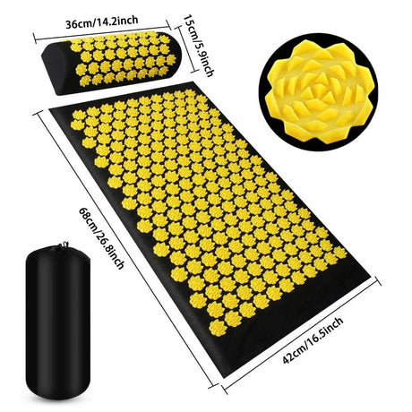 Acupressure Massage Mat With Cushion And Pillow Set - Sleep Galleria