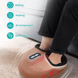 Electric Foot Massager with Heat Compression Shiatsu Therapy - Sleep Galleria