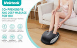 Shiatsu Foot Massager Machine with Heat Air Compression - Sleep Galleria