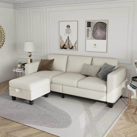 L - Shaped Modular Sectional Sofa With Storage - XMSJ - Sleep Galleria
