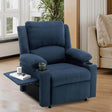 Power Recliner Chair Upholstered Heated Massage - Sleep Galleria