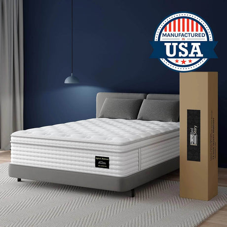 Medium Hybrid Gel Memory Foam Pocket Spring Mattress - BedStory - Sleep Galleria
