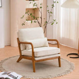 Mid - Century Linen Upholstered Accent Chair - Calmora - Sleep Galleria