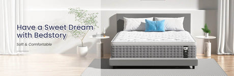 Medium Gel Memory Foam Pocket Spring Mattress - BedStory - Sleep Galleria