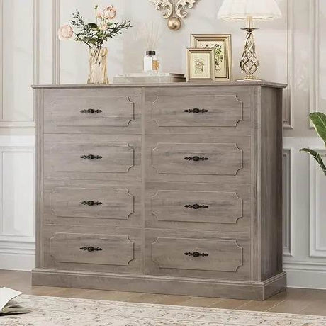 Modern Farmhouse 8 - Drawer Wood Dresser - XMSJ - Sleep Galleria