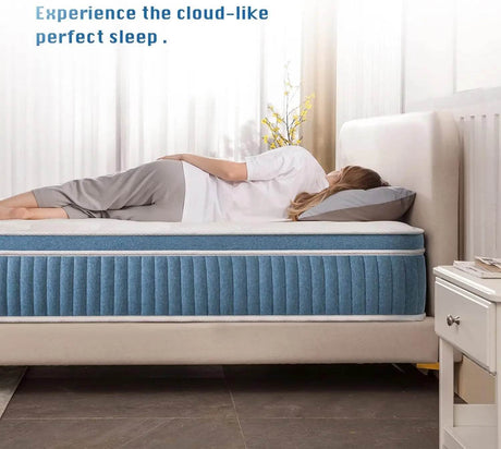 12/14 Inch HybridFullKingQueen Mattress in a Box, Gel Memory Foam Mattress, Individually Wrapped Pocket Coils Innerspring Mattre - Sleep Galleria