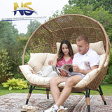 Oversized Double Egg Chair With Cushions - Sleep Galleria