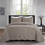 3-Piece Reversible Microfiber Quilt Bedding Set - Sleep Galleria