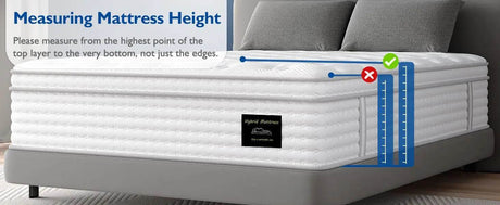 Medium Hybrid Gel Memory Foam Pocket Spring Mattress - BedStory - Sleep Galleria
