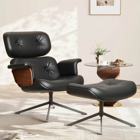 Mid Century Reclining Swivel Chair - XMSJ - Sleep Galleria