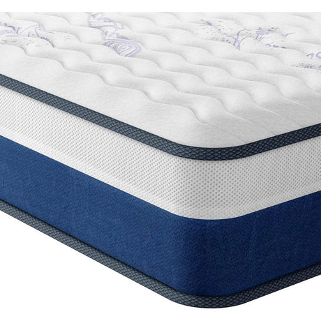 Medium Firm 10-Inch Lavender Memory Foam Hybrid Mattress - Sleep Galleria