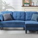 Convertible Modern Linen Fabric L - Shaped Sectional Sofa - Calmora - Sleep Galleria