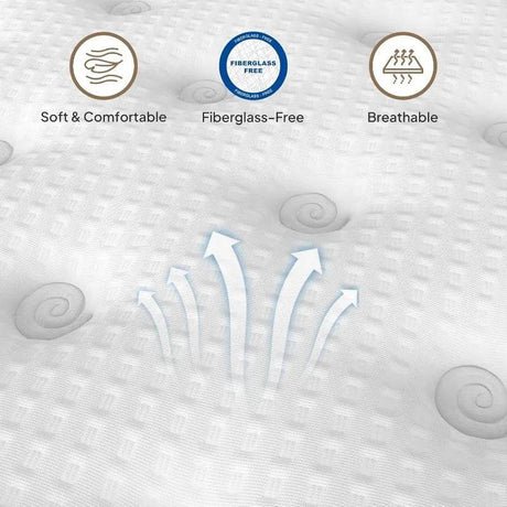 Medium Cooling Gel - Infused Hybrid Mattress 12 - Inch - XMSJ - Sleep Galleria