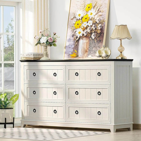 Farmhouse 3 - Piece Dresser And Nightstand Set - XMSJ - Sleep Galleria