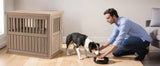 Lockable Resin Dog Crate End Table Nightstand