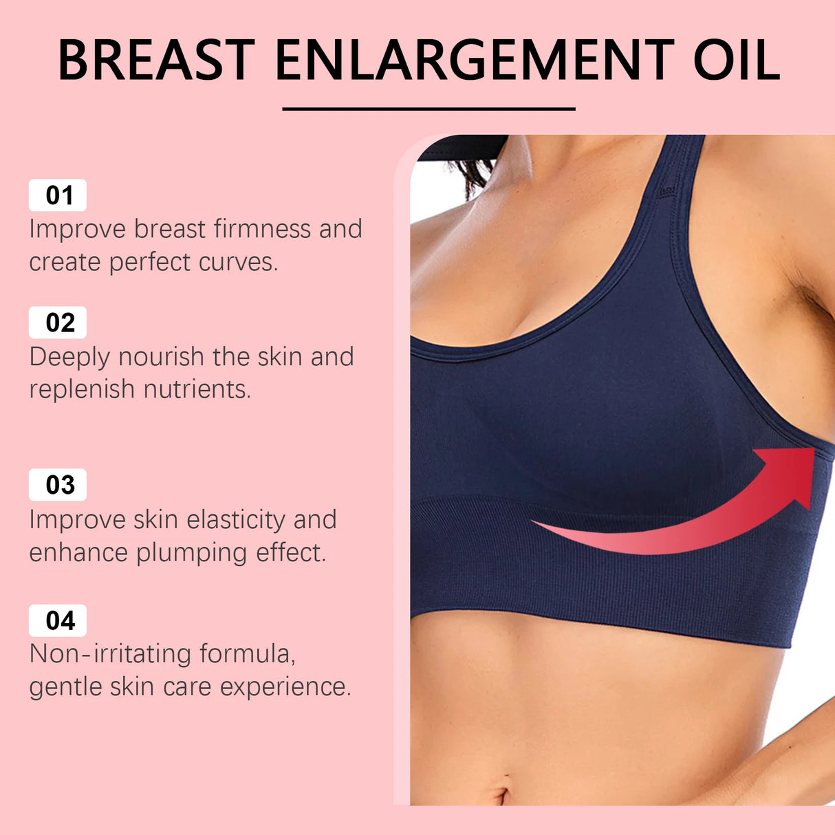 Herbal Breast Enlargement Massage Oil for Elastic Skin