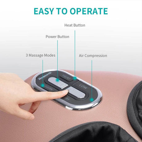 Electric Foot Massager with Heat Compression Shiatsu Therapy - Sleep Galleria