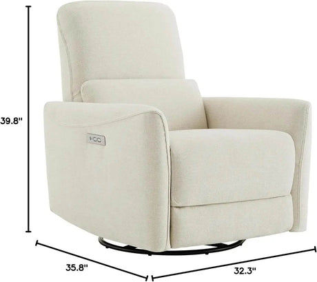 Power Recliner Swivel Glider Chair with Lumbar Support - XMSJ - Sleep Galleria