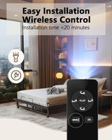 Adjustable Metal Bed Frame with Wireless Remote Control - XMSJ - Sleep Galleria
