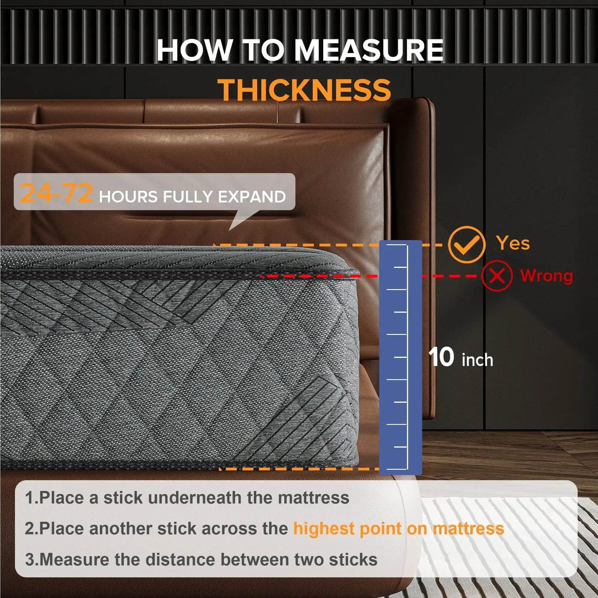 Medium Hybrid Gel Memory Foam Mattress - Sleep Galleria