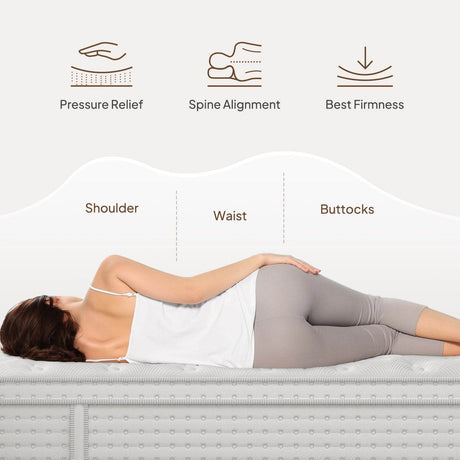 Medium 14 - Inch Hybrid Gel Memory Foam Mattress - BedStory - Sleep Galleria