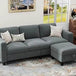 Modern Convertible L Shaped Sectional Sofa - Calmora - Sleep Galleria