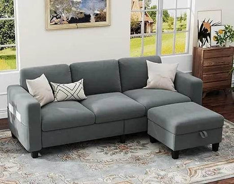 Modern Convertible L Shaped Sectional Sofa - Calmora - Sleep Galleria