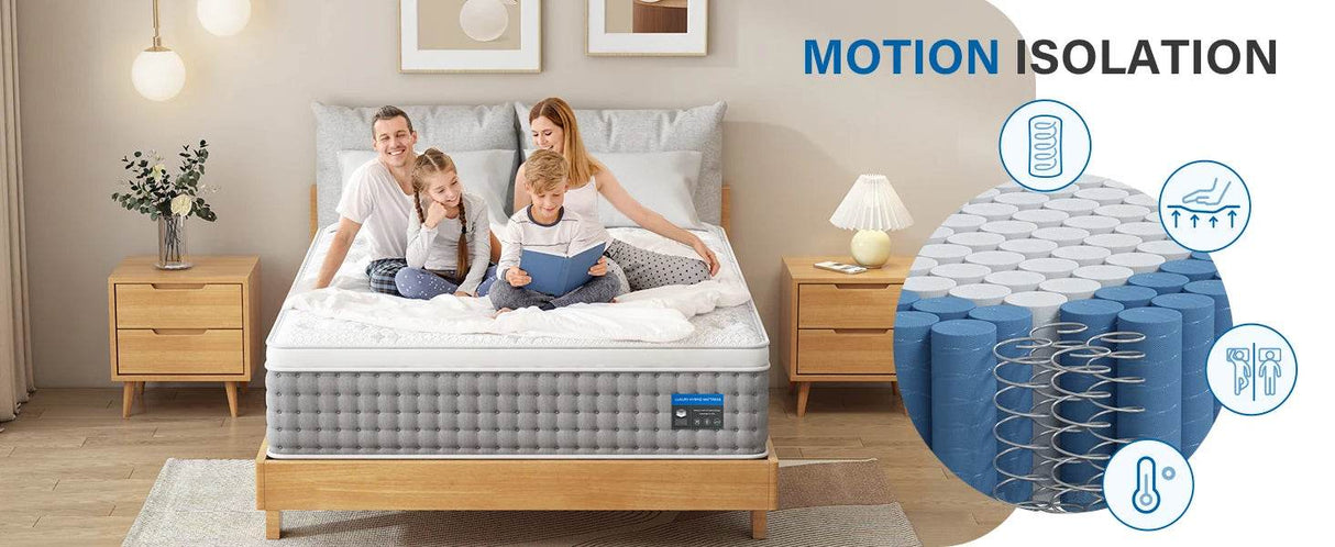 Medium Gel Memory Foam Hybrid Mattress - Sleep Galleria