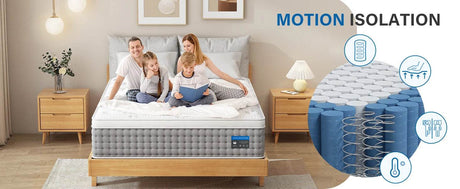 Medium Gel Memory Foam Hybrid Mattress - BedStory - Sleep Galleria