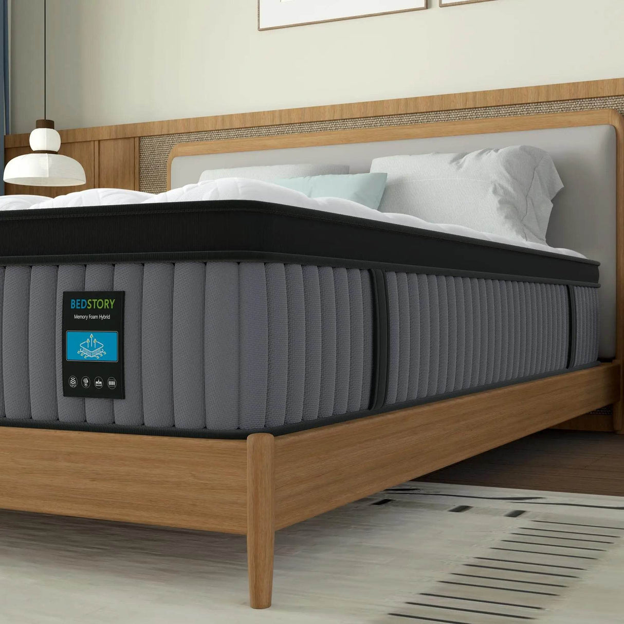 Medium Cooling Hybrid Memory Foam Mattress - Sleep Galleria