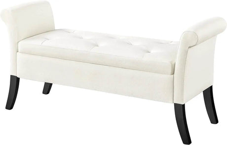 Vintage Faux Leather Storage Bench - ZUIYU - Sleep Galleria