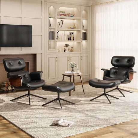 Mid Century Reclining Swivel Chair - XMSJ - Sleep Galleria