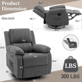 360-Degree Swivel Rocker Recliner Chair - Sleep Galleria