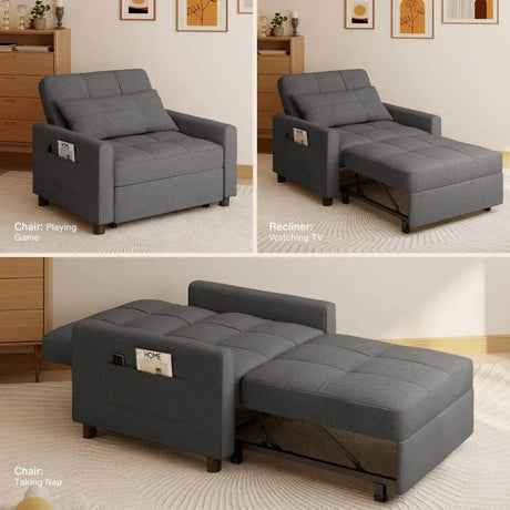 3 - in - 1 Convertible Sleeper Chair Bed - XMSJ - Sleep Galleria
