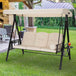 Outdoor Patio Swing with Adjustable Canopy - ZUIYU - Sleep Galleria