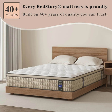 Medium Hybrid Gel Memory Foam Mattress - BedStory - Sleep Galleria
