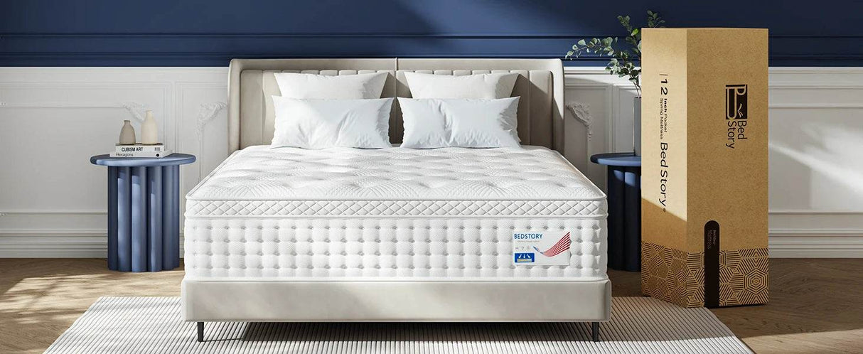 Medium Hybrid Memory Foam Pocket Spring Mattress - BedStory - Sleep Galleria