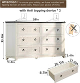 Farmhouse 3-Piece Dresser And Nightstand Set - Sleep Galleria
