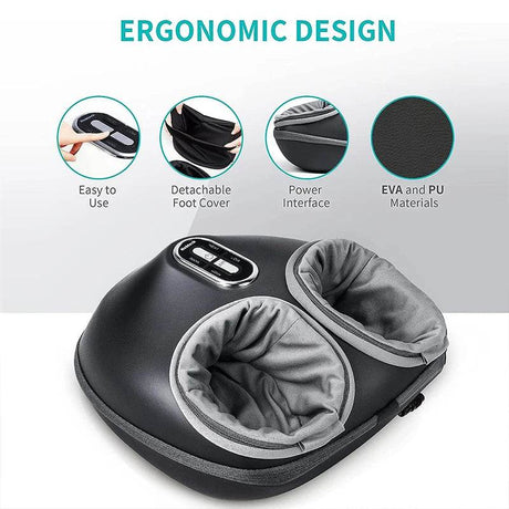 Electric Foot Massager Heating Air Compression Shiatsu Therapy - Sleep Galleria