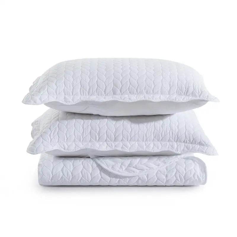 3-Piece Reversible Microfiber Quilt Bedding Set - Sleep Galleria