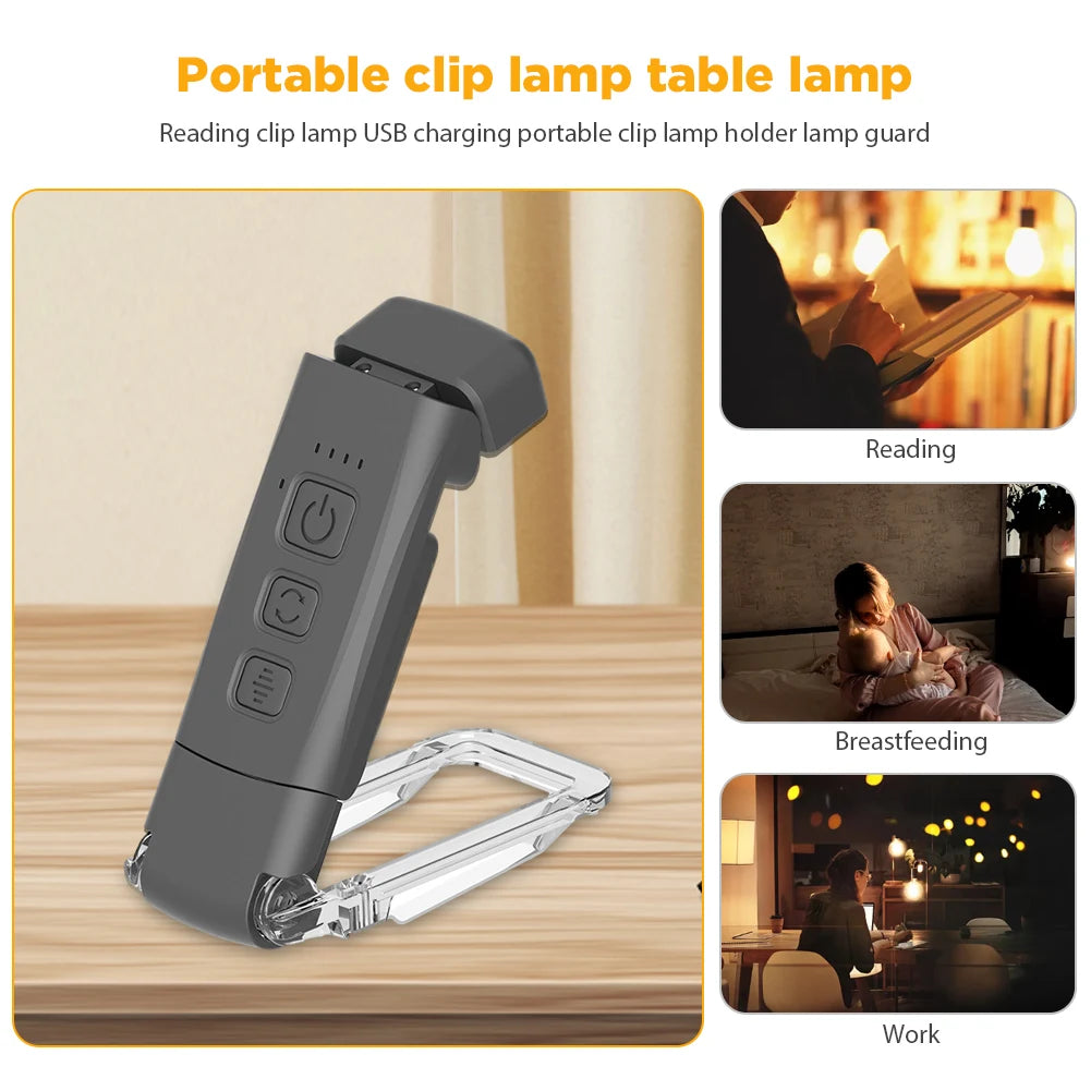 USB Rechargeable Eye Protection LED Bookmark Reading Light