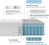 Medium Hybrid Memory Foam Pocket Spring Mattress - BedStory - Sleep Galleria