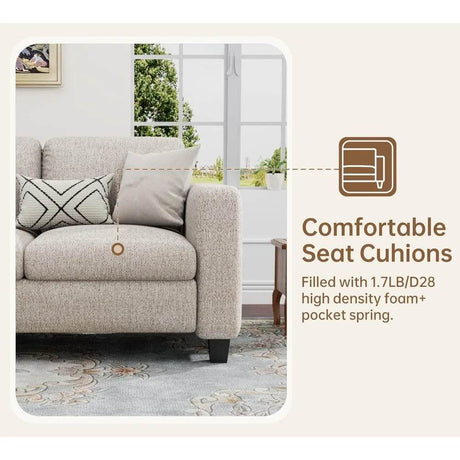 Modern Convertible L Shaped Sectional Sofa - Calmora - Sleep Galleria