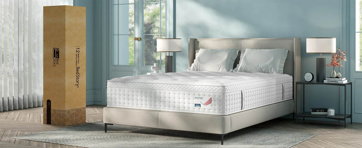 Medium Hybrid Memory Foam Pocket Spring Mattress - BedStory - Sleep Galleria
