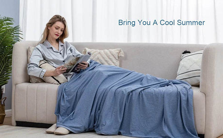 Arc - Chill Cooling Organic Cotton Blanket - Driftwood - Sleep Galleria