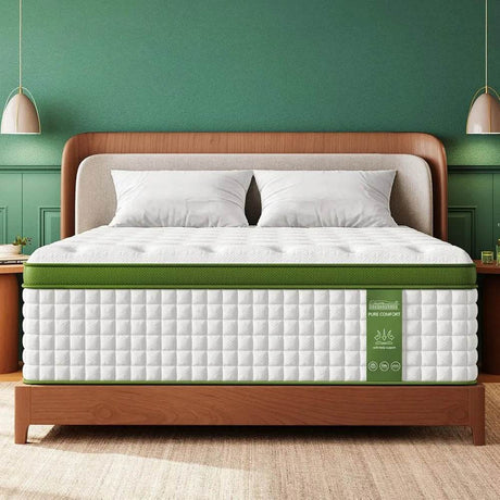 BedStory Queen Mattress for Side Sleepers & Couples,14 Inch Cooling Gel Hybrid Bed Extra Lumbar & Shoulder Support CertiPUR - Sleep Galleria