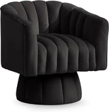 Modern Velvet 360-Degree Swivel Chair - Sleep Galleria