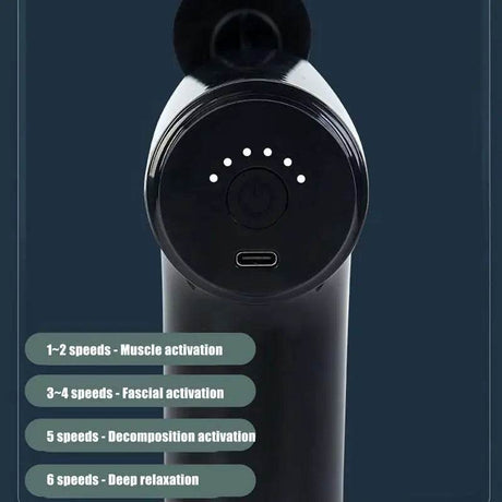 Portable Quiet Handheld Electric Muscle Massager with 4 Heads - Sleep Galleria