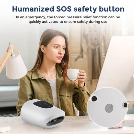 Electric Hand Massager Air Compression Hot Compress Device - Sleep Galleria